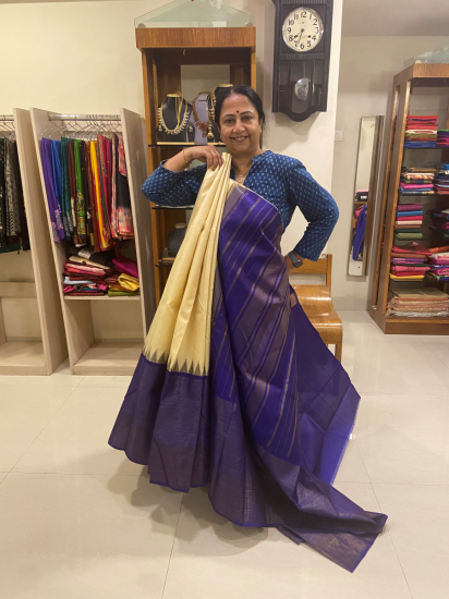 Big Border Korvai Saree