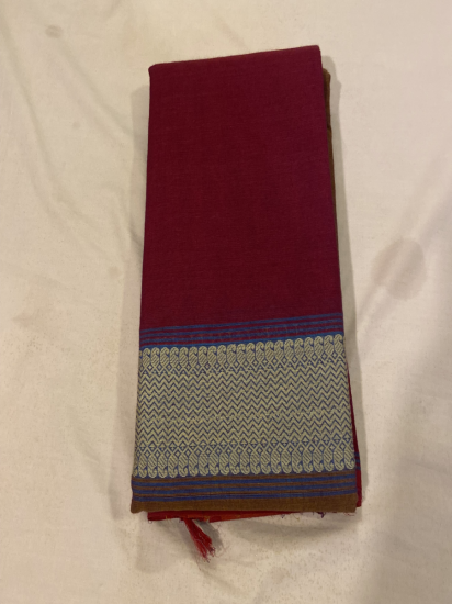 COTTON 6 YARDS HALF AND HALF SAREE