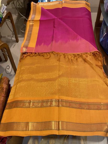 Double Peate Korvai Silk Cotton