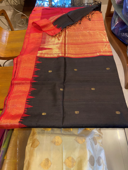 Mulberry Ahimsa Silk Saree