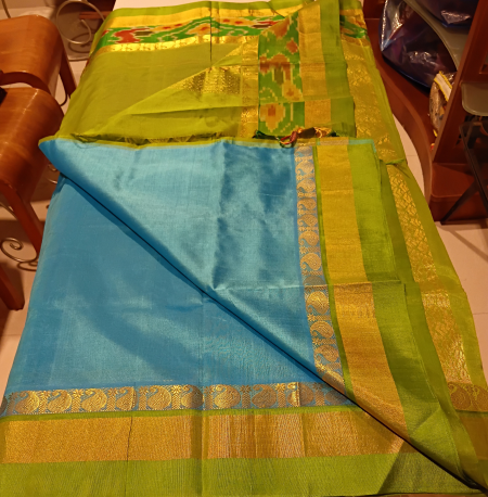 Korvai Ikat Silk Cotton Saree